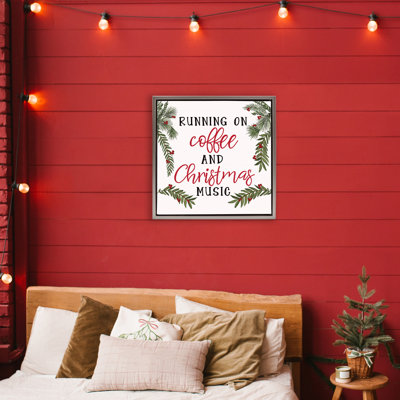 Cadre flottant Coffee & Christmas Music, design par Dogwood Portfolio
