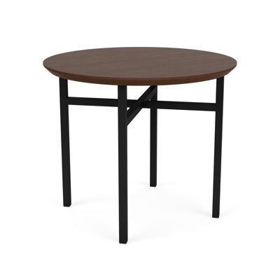 Avon Rx Healthcare Waiting Reception Round End Table Metal Frame 24" High Pressure Laminate Top