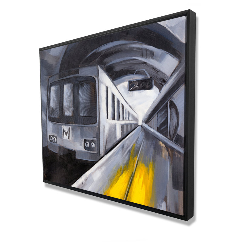 Toile encadrée Subway Train Office | Pièce d'art pour la décoration intérieure