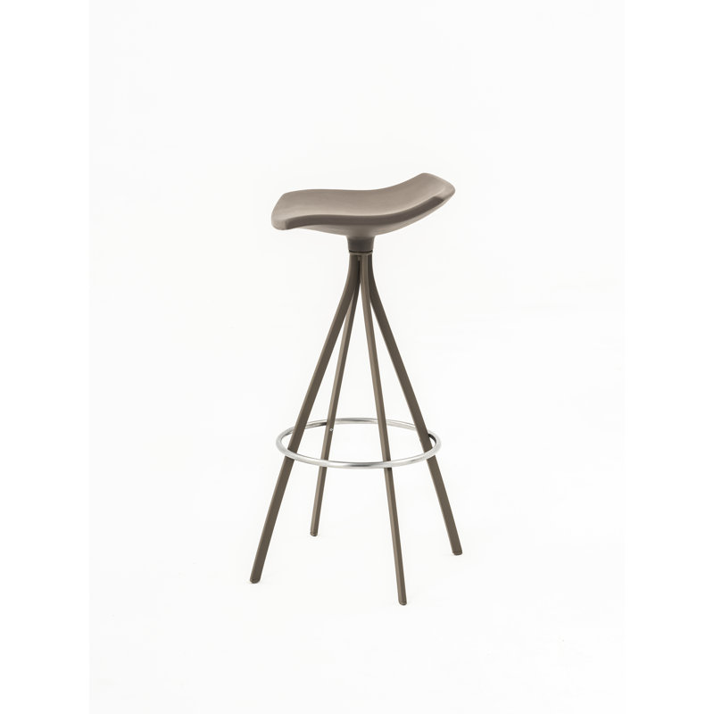 Gimlet Swivel Counter Stool with Metal Frame, Beige Grey