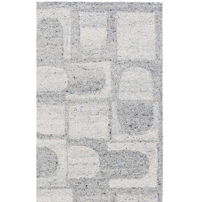 Harvest Hand Tufted Wool Abstract Indoor Rug, Rectangle 8' x 10'