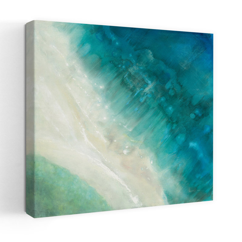 Birdseye View, art côtier abstrait, H 48 po x l 48 po