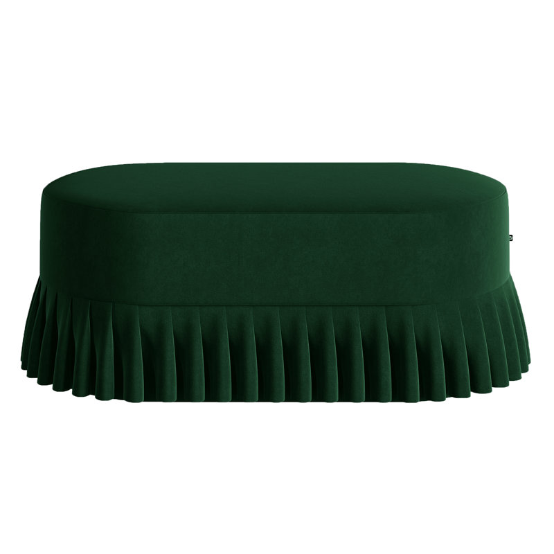 Polyester Upholstered Bench, Bootle Green