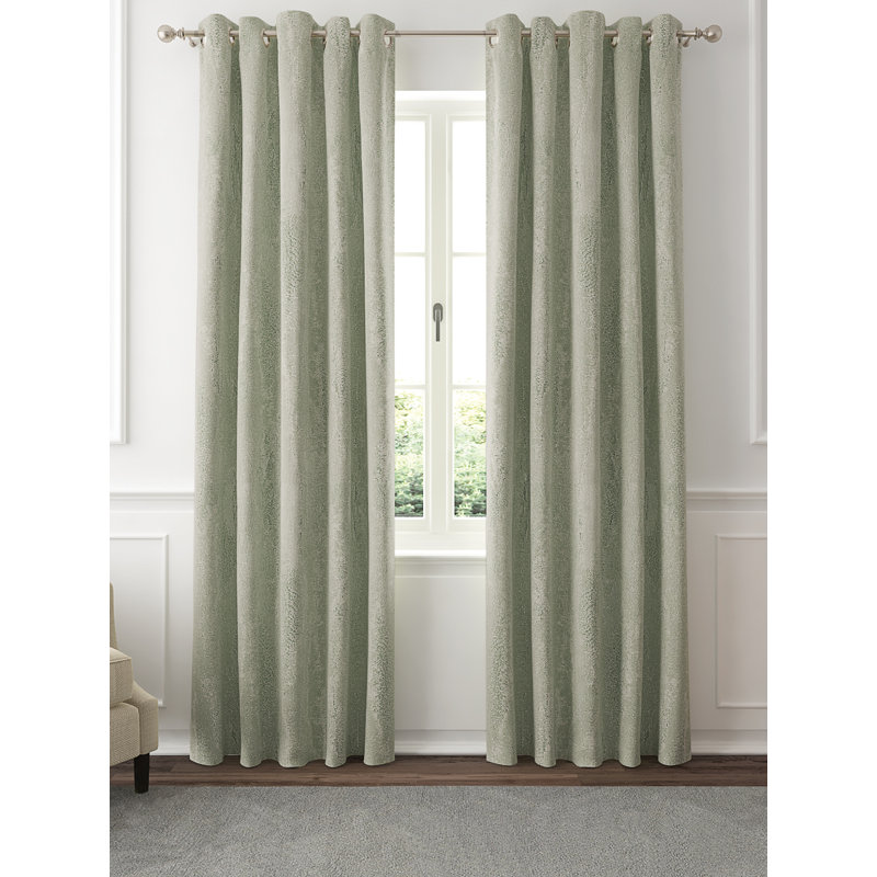 ORBIT Blackout Curtain Pair, Pistachio