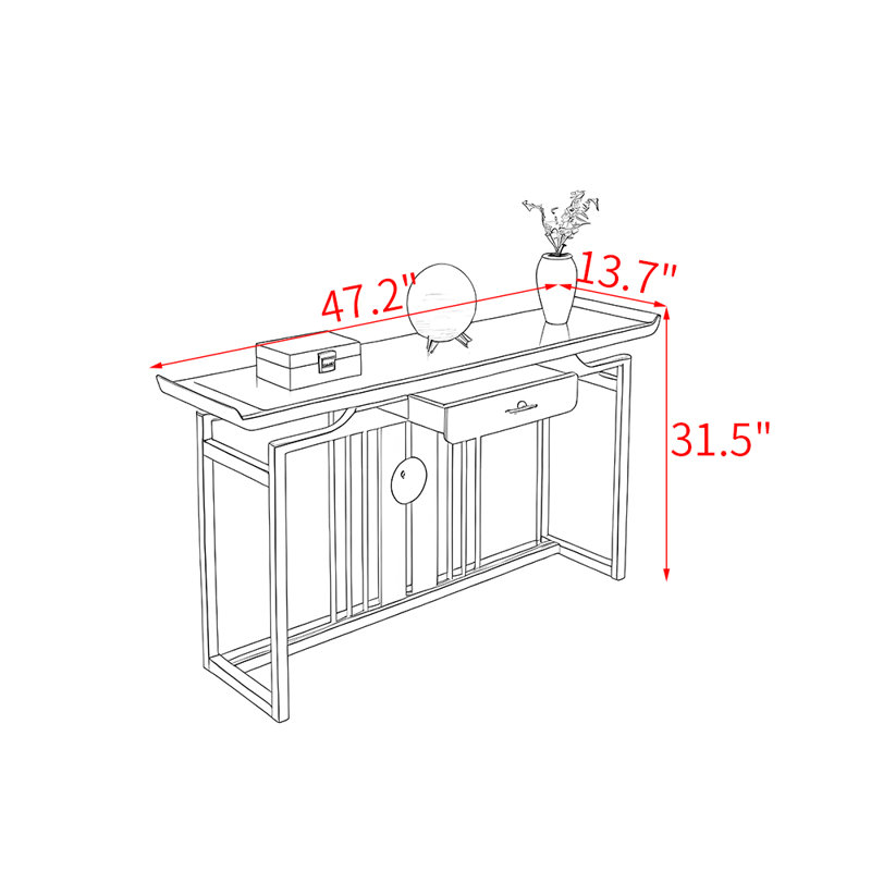 Eton, 31.5" H x 47.2" W x 13.7" D