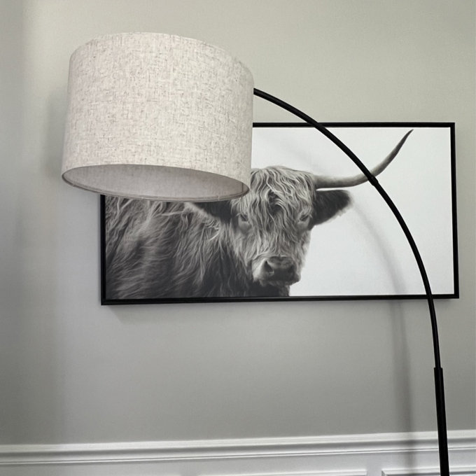 Pantin 78.4" Arched Floor Lamp - Black