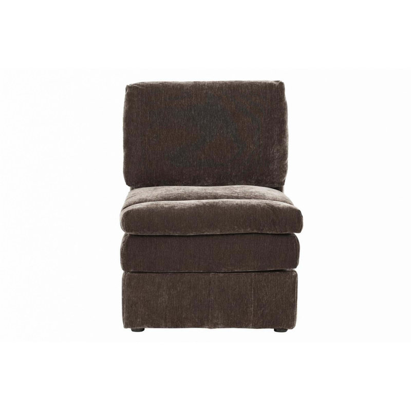 Chaise modulaire 1pc, Mélange de bruns