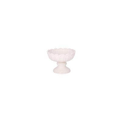 Pot en grès blanc cassé