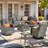Tommy Outdoor Wicker 6 Person Seating Group With Cushions With Rocking And Swivel Chairs-2018879801-2013565191