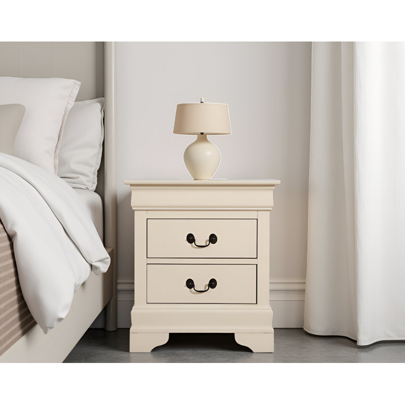 Table de chevet beige Zapopan, Beige