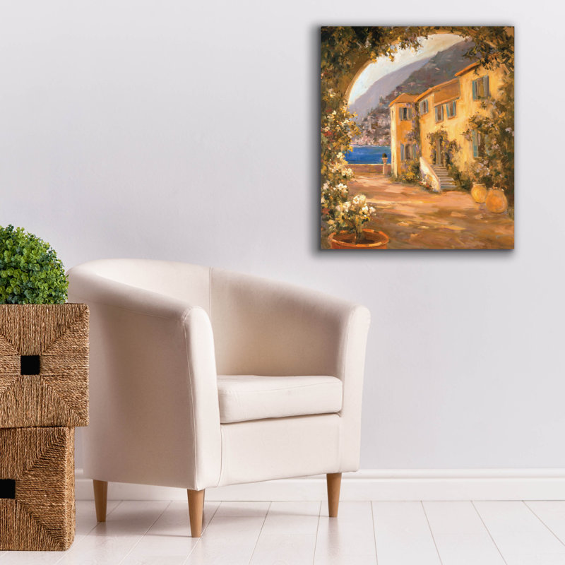  «Scenic Italy 8» par Allayn Stevens, art mural sur toile, H 30 po x l 26 po