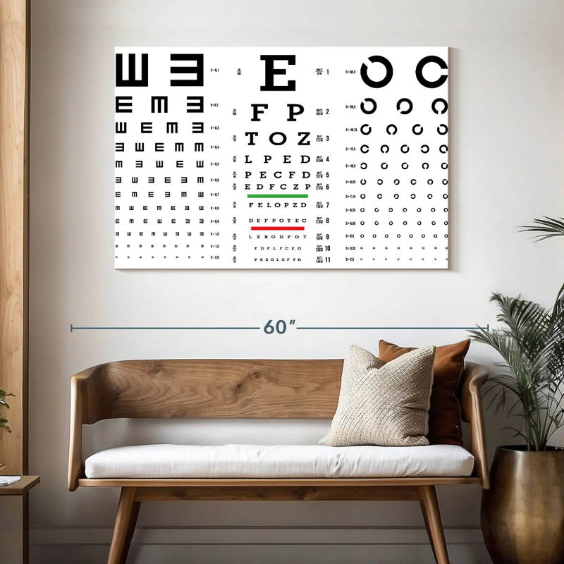 Graphiques de test Alcaraz Vision, H 32 po x l 48 po