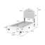 Luxueux lit plateforme en tissu de laine avec tête de lit à DEL et motif floral, parfait pour les chambres modernes et élégantes-1346635157-1346635159