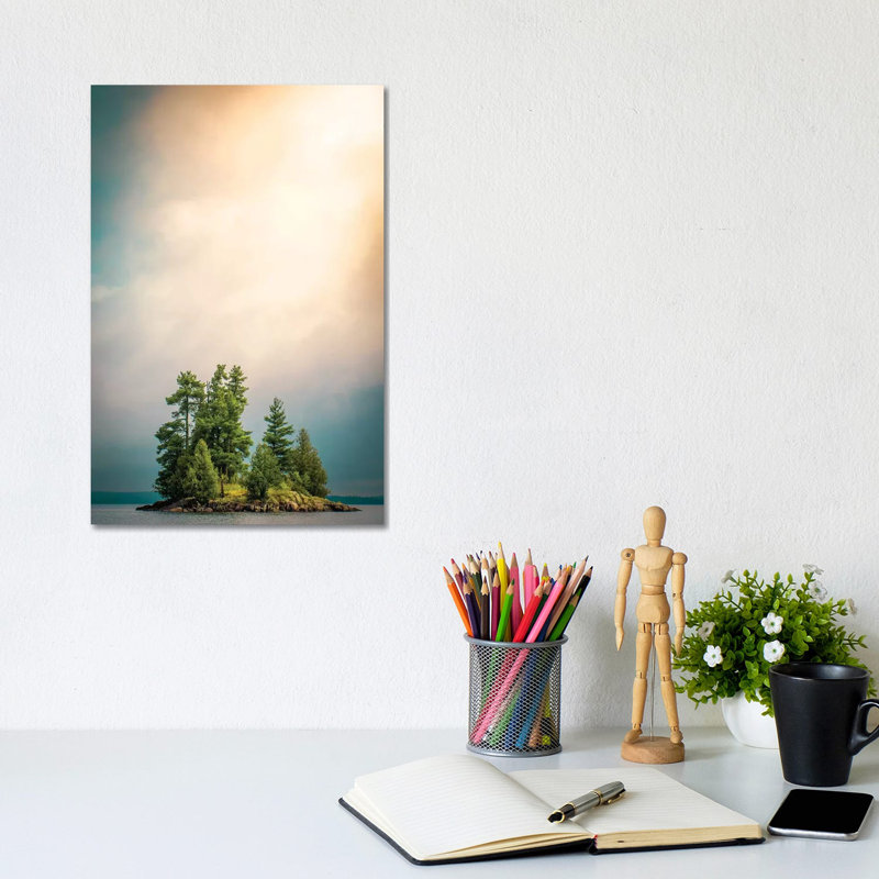 Small Island by Nik Rave - Wrapped Canvas Gallery-Wrapped Canvas Giclée, 20.32 cm H x 30.48 cm W