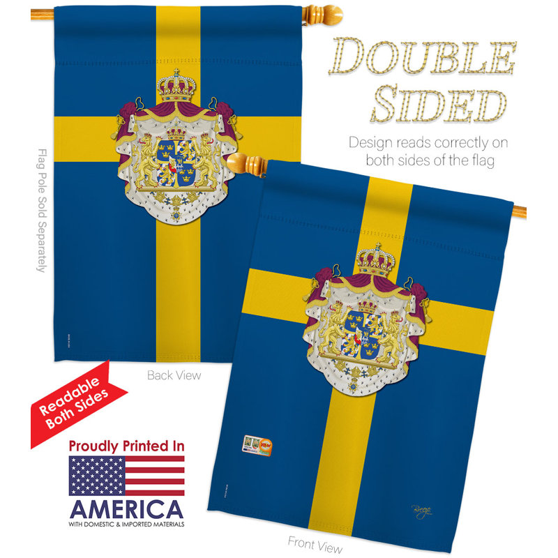 Drapeau de maison en polyester 2 faces 3 pi 3 po x 2 pi 3 po Home Decor