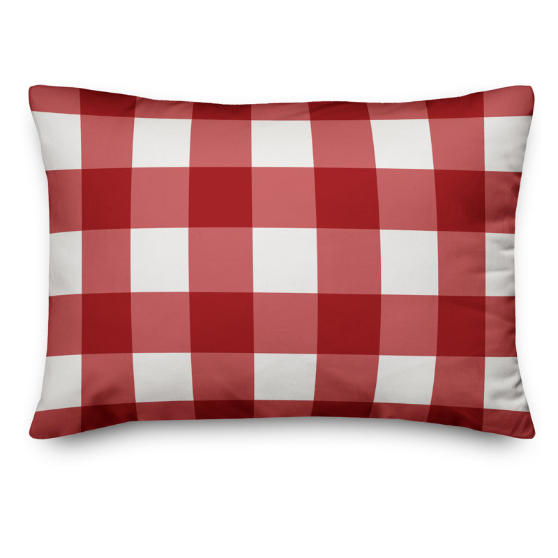 Katiuscia Plaid Throw Pillow, Indoor