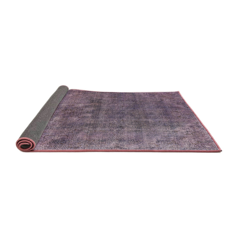 Tapis oriental rose / gris, Rond 6 pi