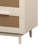 Rattan Nightstand, Wood End Table, Side Table With 2 Faux Rattan-Decorated Drawers, Bedside Table,Wood Accent Table With Storage For Livingroom, Bedroom,Burly Wood