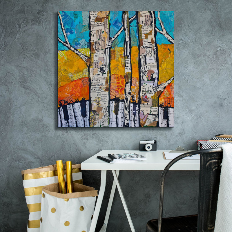«Wild White 2» par St. Hilaire Elizabeth, art mural sur toile, H 26 po x l 26 po x P 1,5 po