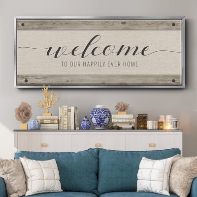 Happily Home - toile encadrée