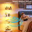 Vitrine pivotante à 360 ° en verre avec lumières RVB-1987555149