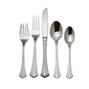 1800 5 Piece 18/10 Stainless Steel Flatware Set, Service for 1