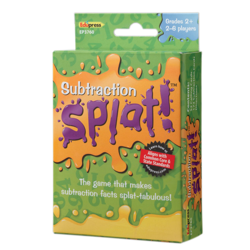 Edupress Subtraction Splat! Card Game