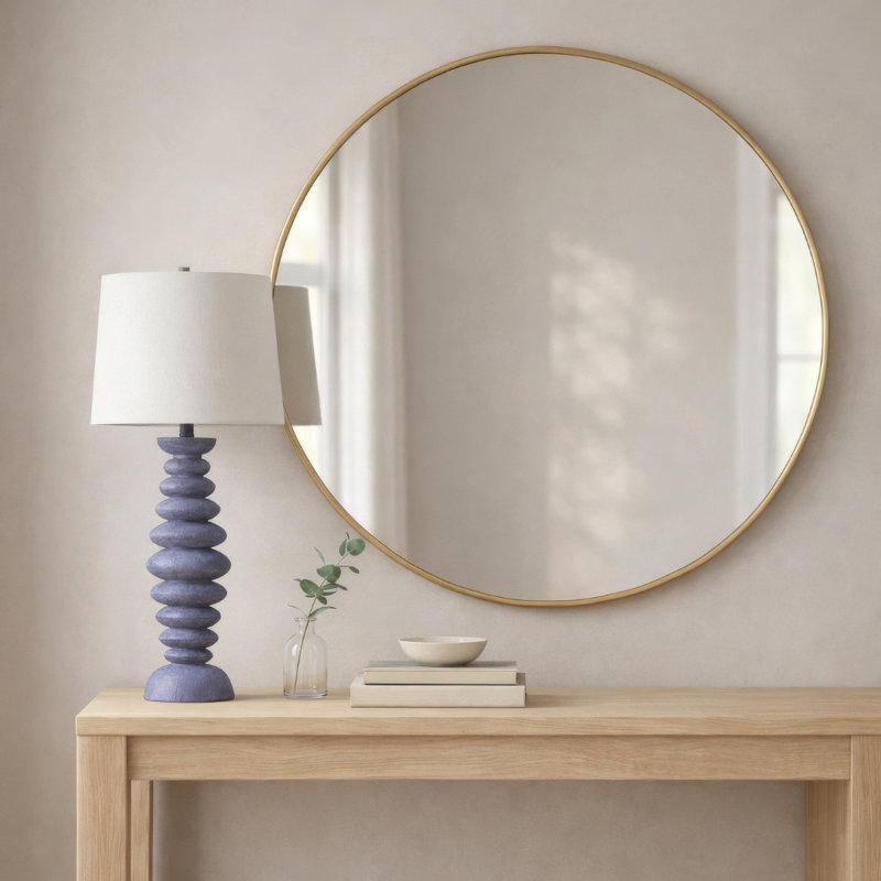 Ensemble de 2 lampes de table Coastal Blue