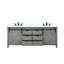 Meuble-lavabo double gris cendre 80 po X P 22 po D, ensemble de comptoir et robinet en marbre de culture-117970925-117970928