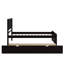Lit plateforme simple avec lit gigogne simple sous le lit-2078650398