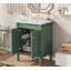 Meuble-lavabo 24 po avec lavabo supérieur, meuble de rangement moderne à 2 niveaux, meuble-lavabo simple, grandes tablettes de rangement (Remplacer SW000102AAF)-1829596304-1829596307