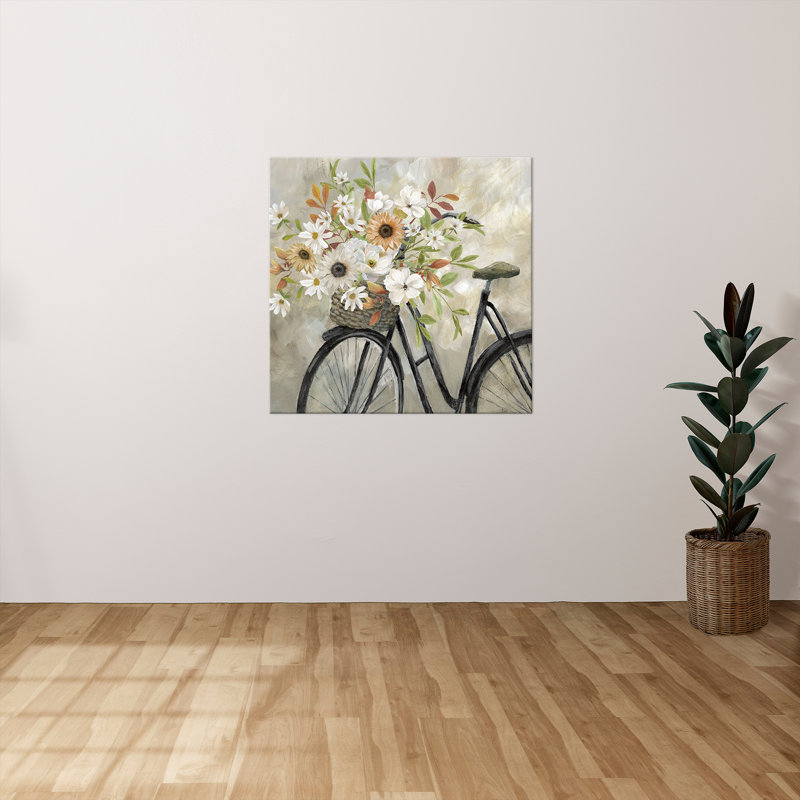 "Autumn's Bike" par Nan, reproduction sur toile, H 24 po x l 24 po x P 1,5 po