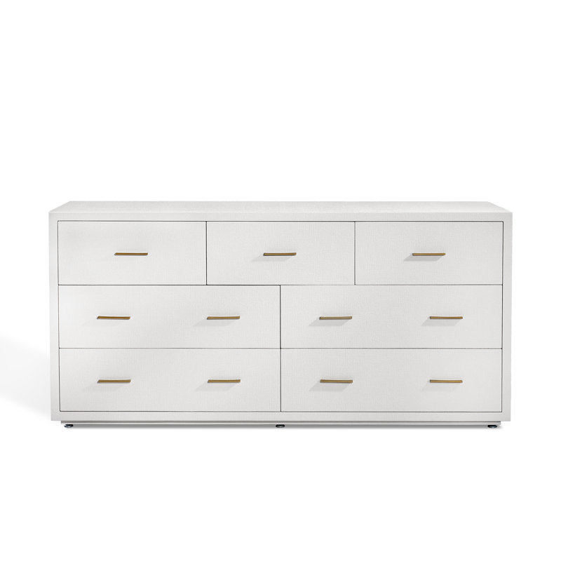 Livia 7 - Drawer Dresser, Natural White