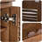 Modern Nut-Brown Solid Wood Shoe Storage