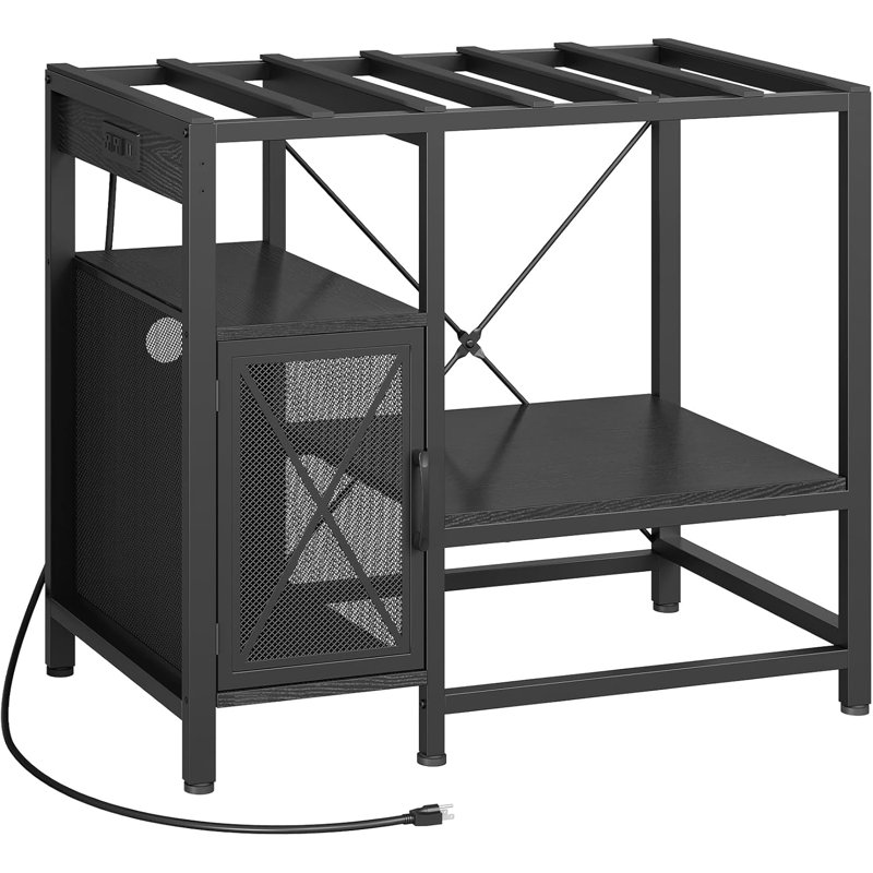 Support d'aquarium 40-50 gallons, support d'aquarium avec prise de courant et armoire de rangement