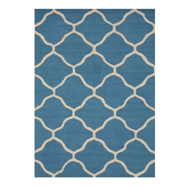 Durrant Teal Hand Tufted Wool Rug