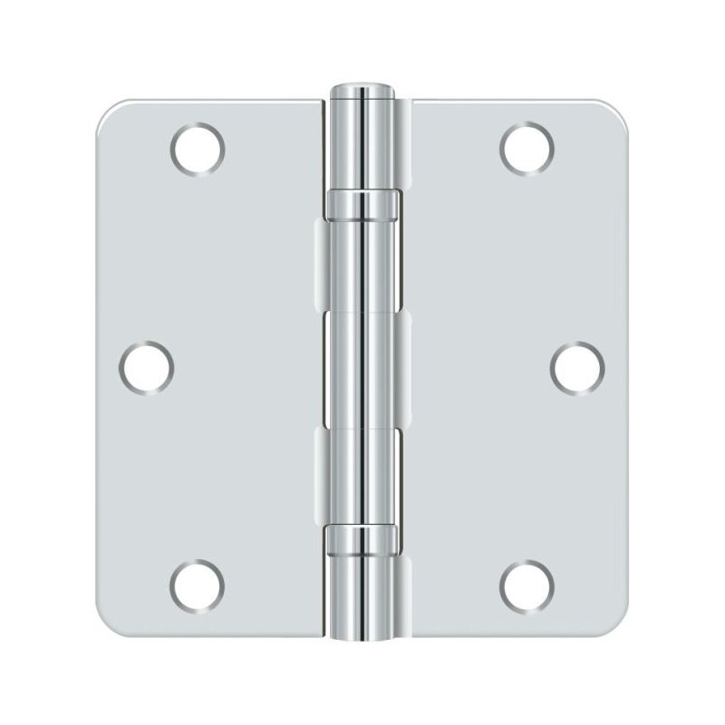 64'' x 64'' Steel Surface Mount Hinge, Polished Chrome