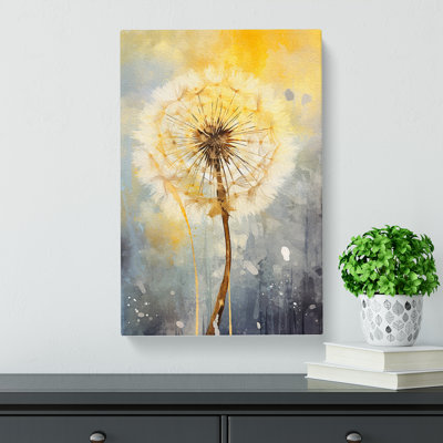 Dandelion Gestural No.2 - Wrapped Canvas Print