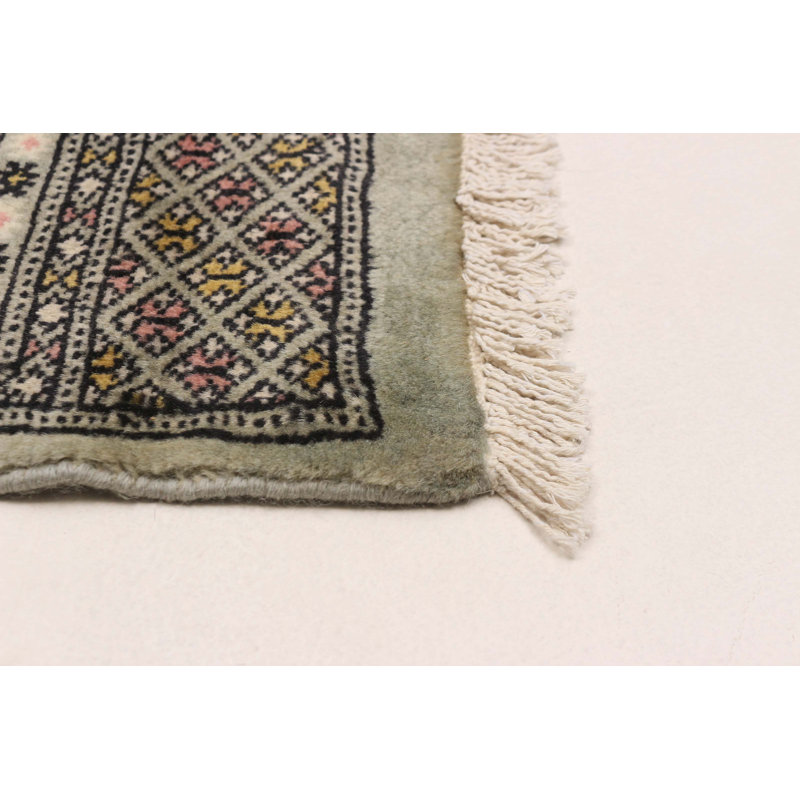 Finest Peshawar Bokhara Green Rug 5'9" x 8'0"