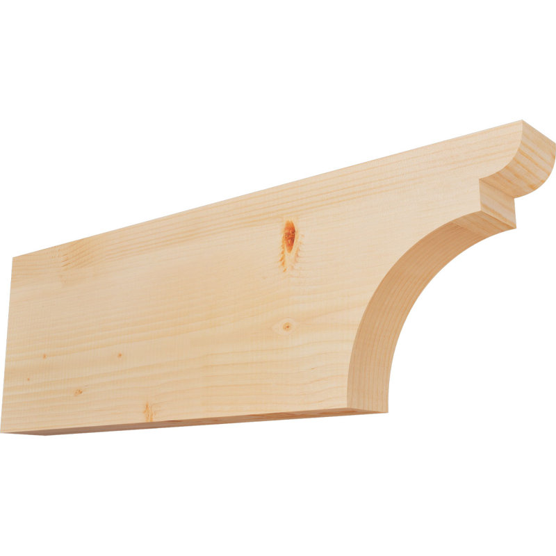 Yorktown Smooth Rafort Tail, Sapin de Douglas, H 12 po x l 36 po x P 3,5 po