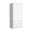 Armoire 2 tiroirs, porte double, tringle-1626663244