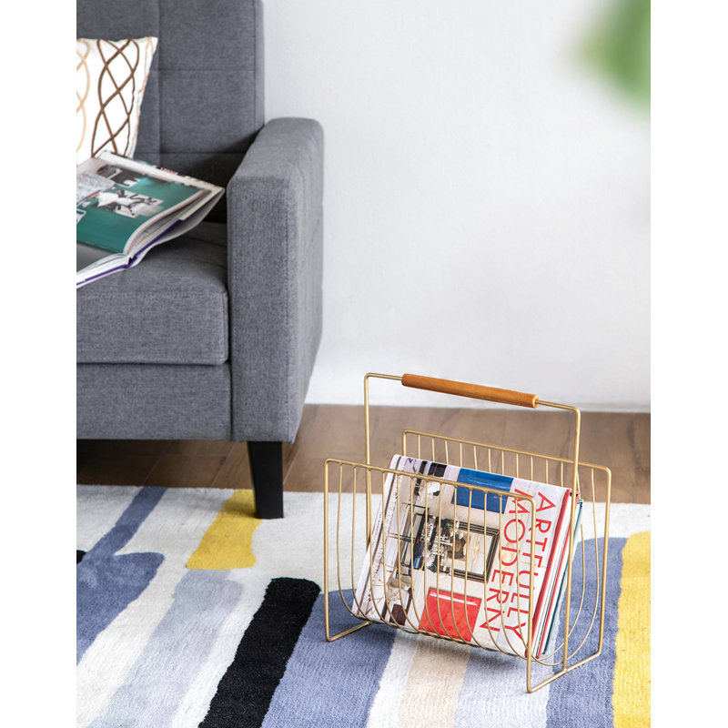 Aldo Metal Free Standing Magazine Rack