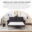 Canapé-lit, canapé-lit avec matelas, canapé-lit modulaire à 2 places de 74 po, canapé-lit moderne en lin convertible, meubles de salon pour petits espaces, appartement, studio