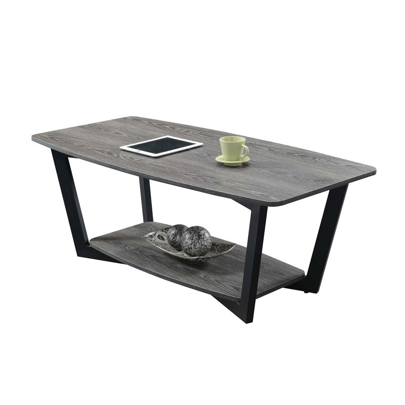 Raimonds Coffee Table, Weathered Gray and Black