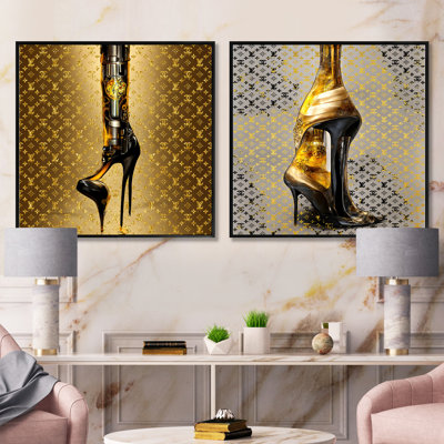 Luxury Brand Bionic Heel - Ensemble de 2 collages Fashion Square
