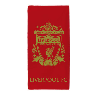 Liverpool Football Club LFC Red & Gold Towel 70x140cm