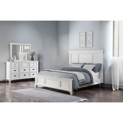 Momo White Panel Bedroom Set
