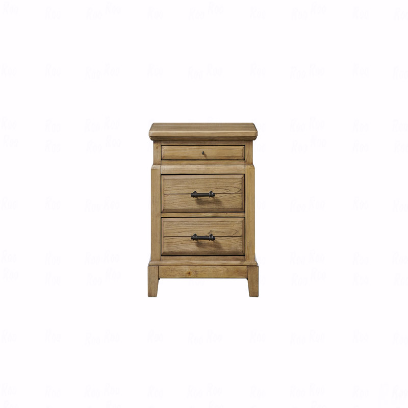 2-Drawer Nightstand W/ Tray