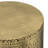 Johnsen 15"W Metal Industrial Boho Tribal Pattern Drum End Table with Textured Finish, Assembled-104200693