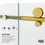 Porte de douche coulissante sans cadre avec verre cannelé 3/8 po Elan E 56 po x l 76 po-79654630-79654633